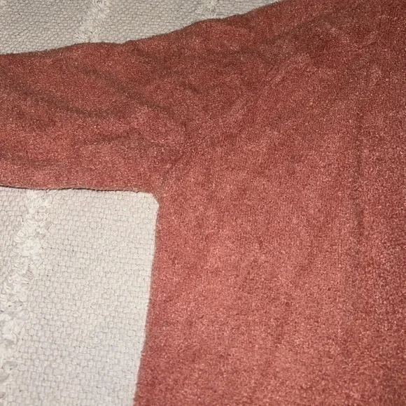 Barefoot Dreams CozyChic Lite Orange Open Front Cardigan Small - Picture 7 of 11